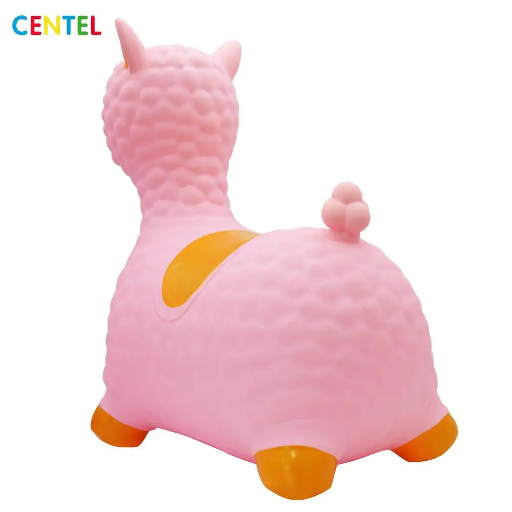 
New Arrival PVC Inflatable Lama Toy Ride Animal Toy Cute Jumping Toy 