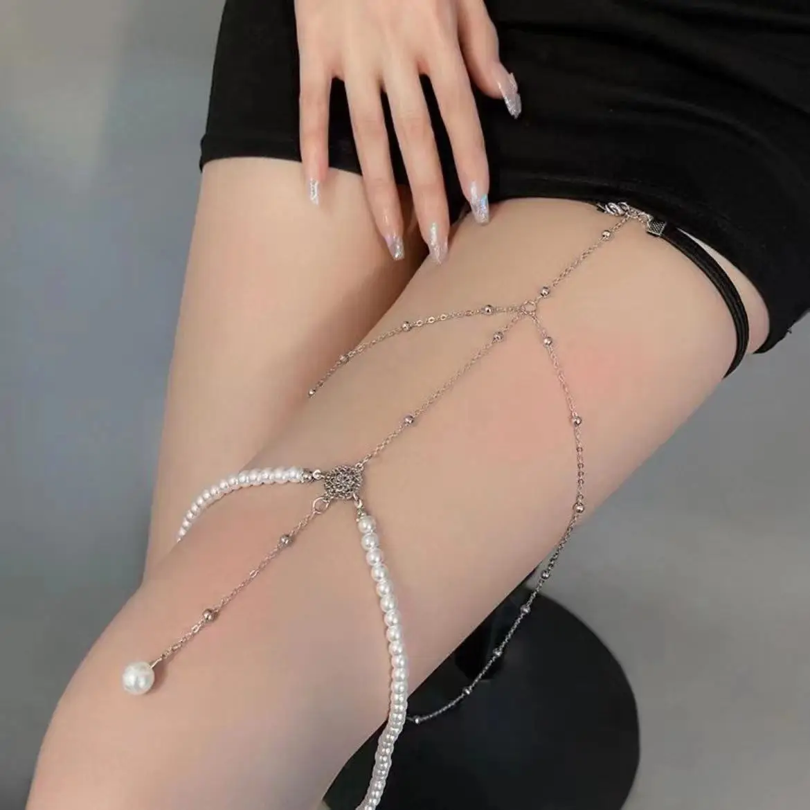 Wholesale Body Accessories Anklet INS Sexy Nightclub Leg Body Chain Jewelry Sexy Leg Chain