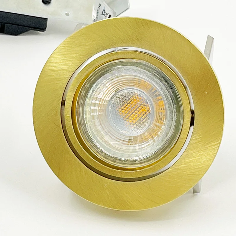 Quality Anti-glare Die-Casting Aluminum Dimming LED Recessed Ceiling spotlights COB Mr16 Recessed Downlight Gold room LED light