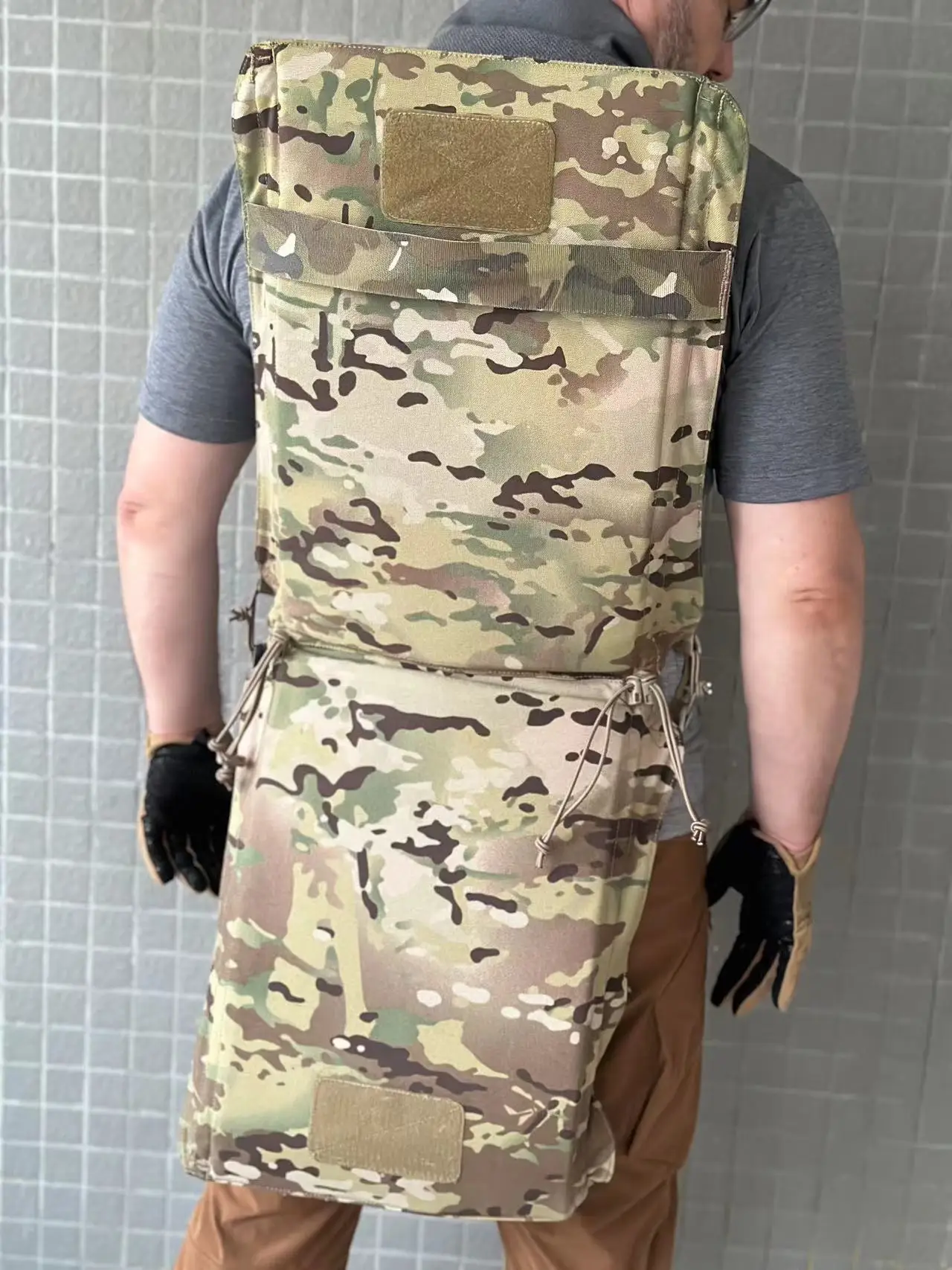 Gray Dot Tactical Mat Full Protection Two Sizes Soft Plates Protection Outdoor Mat