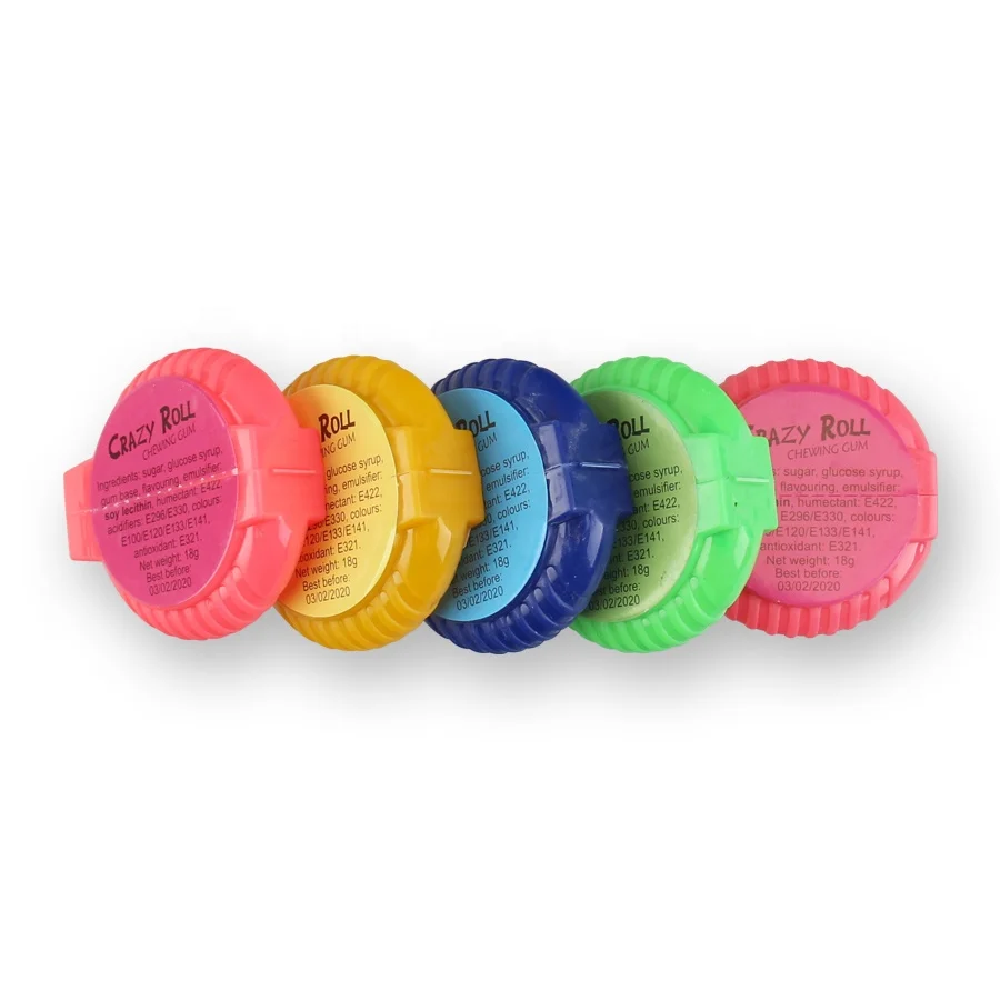 wholesale bulk halal sweet belt crazy roll chewing bubble gum