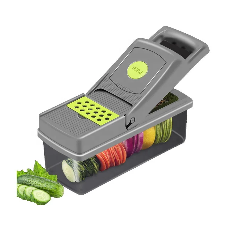 Multifunction 14 in 1 Kitchen tools accessories manual vegetable chopper cutter food Slicer Onion Chopper machine veggie chopper