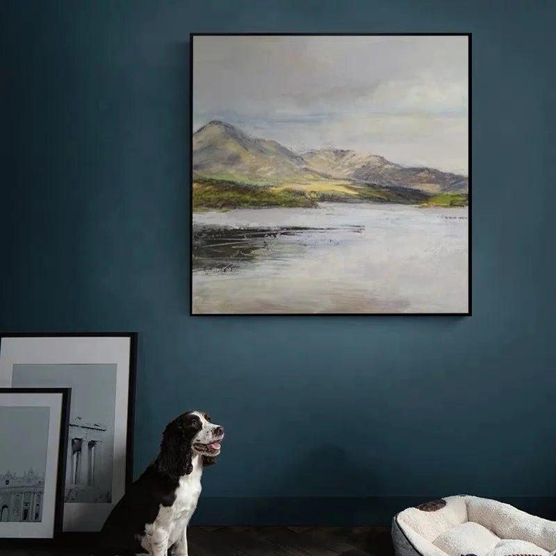 Морской пейзаж, современные абстрактные картины на холсте, ручная роспись, морская волна, настенные картины, акриловые картины в подарок, для гостиной, распродажа