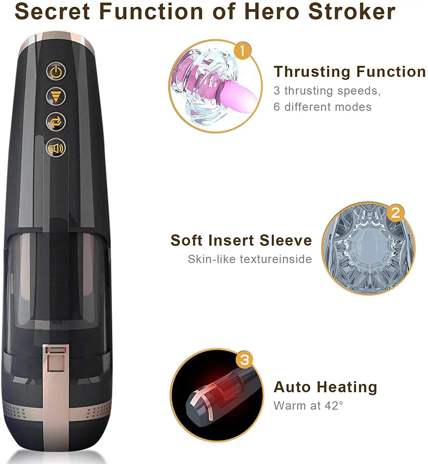 Amazon Hot Sale Rocket Raccoon Automatic Male Masturbator Cup Realistic Texture Pocket Vagina Pussy Stroker Sex Toys for Men