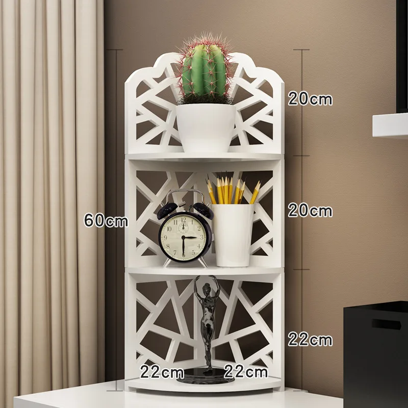 PVC European style simple multifunctional bathroom storage and finishing floor storage rack