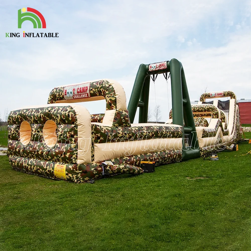Boot Camp Giant Inflatable Obstacle Course Commercial For Hire