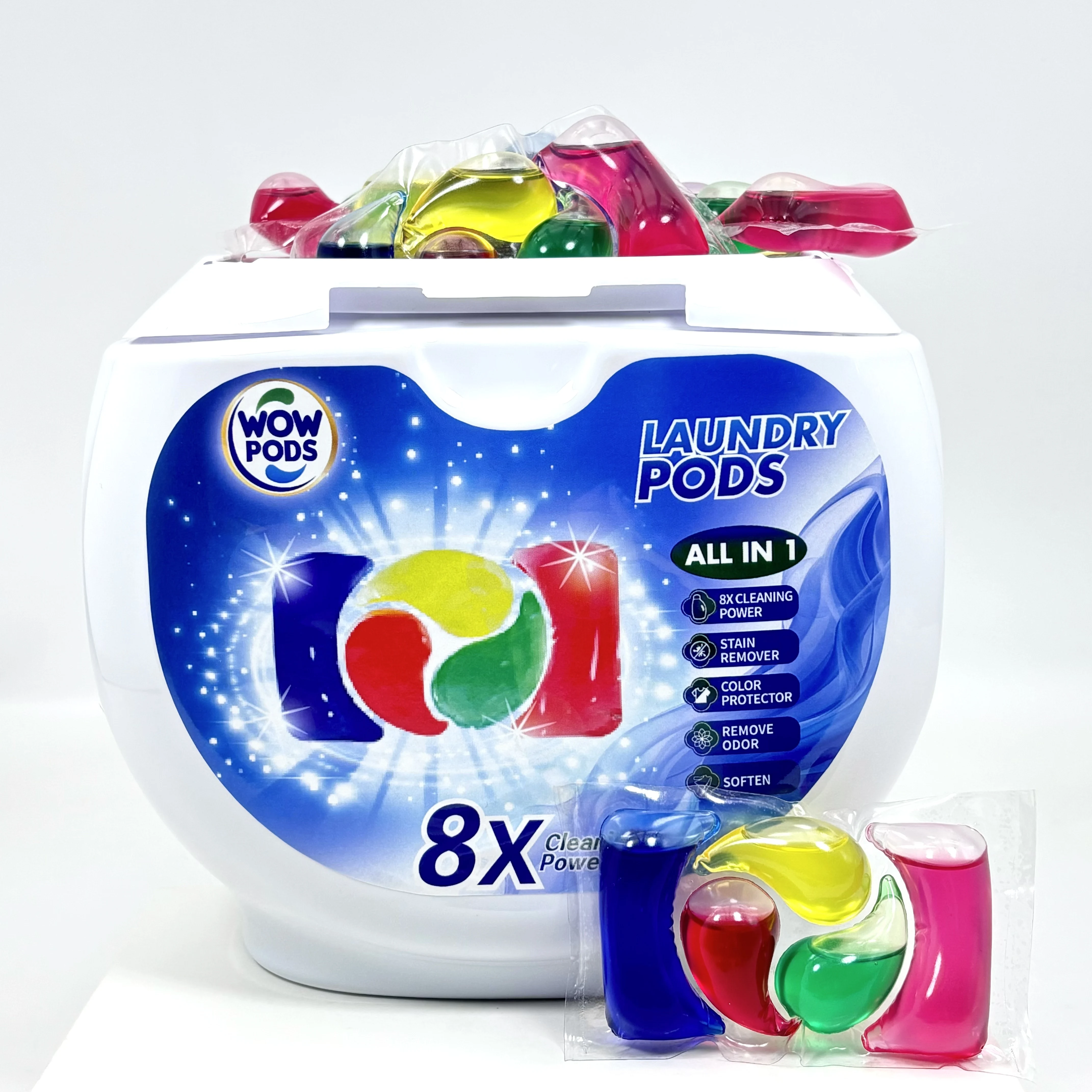 New Design Laundry Detergent Pods Eco Friendly Laundry Detergent Capsules For Wholesales