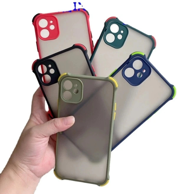 For Tecno Camon 16 Premier Phone Case,HOCAYU Translucent Matte TPU PC Mobile Phone Case Back Cover For Tecno Spark 5 Pro 4 Lite