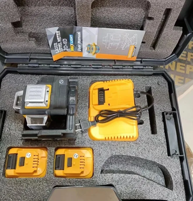 lazer level green beam laser cross 16 line self leveling 3d auto rotary construction nivel laser dewalts 360 degree machine tool