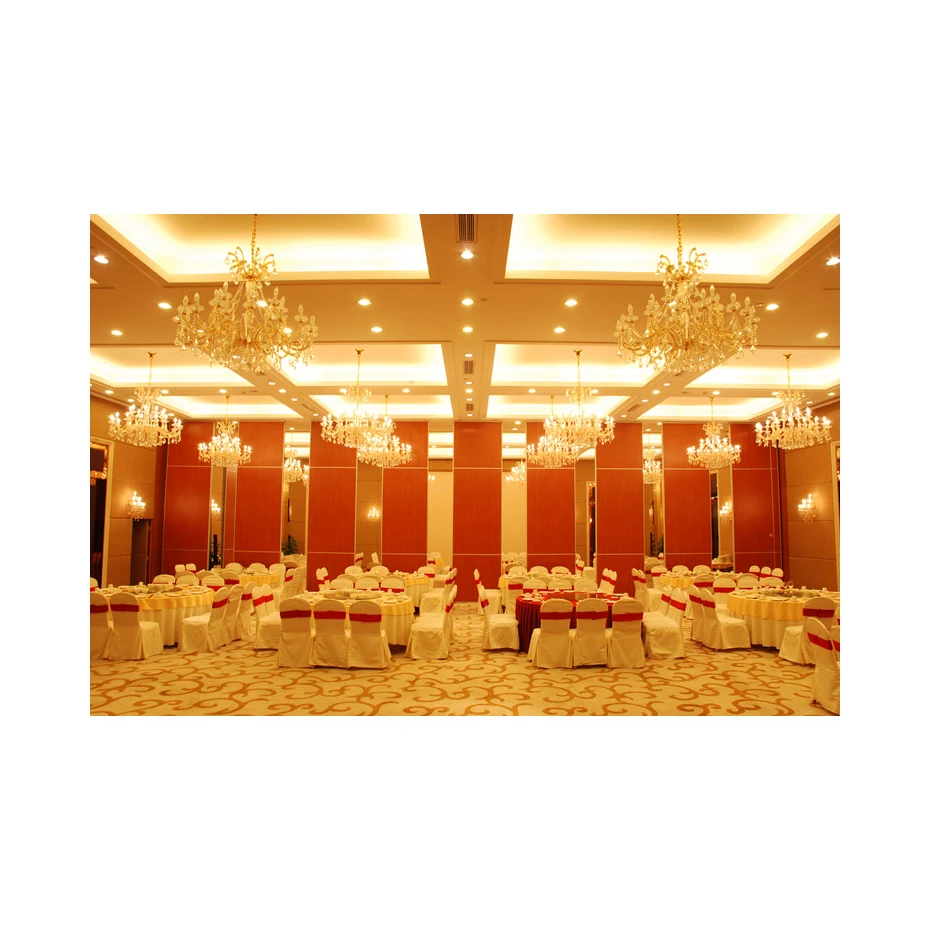 Wooden acoustic movable walls soundproof operable wall partition folding sliding partition walls