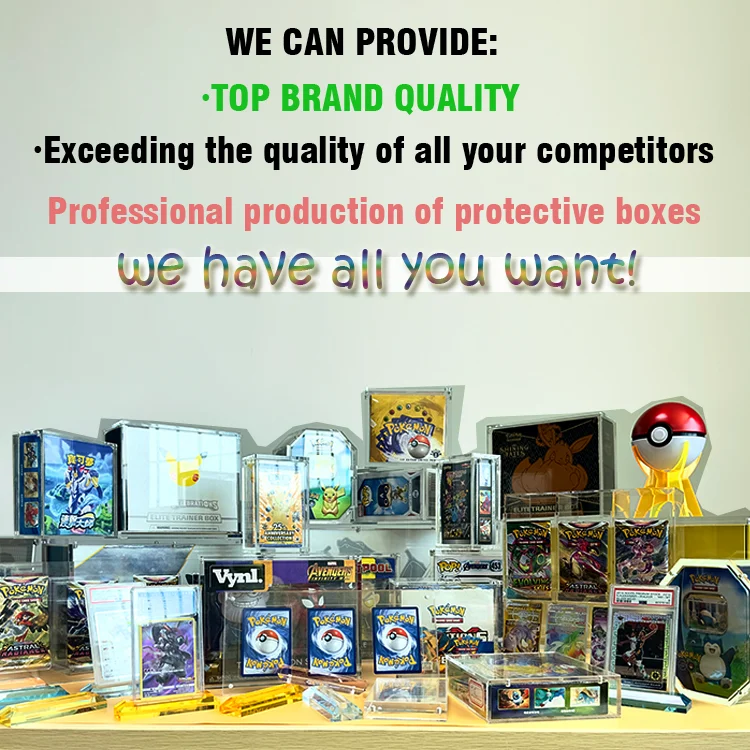 SHP Best Sellers Acrylic Pokemon 151 ETB Scarlet Violet Elite Trainer Box Series Display Case High Quality