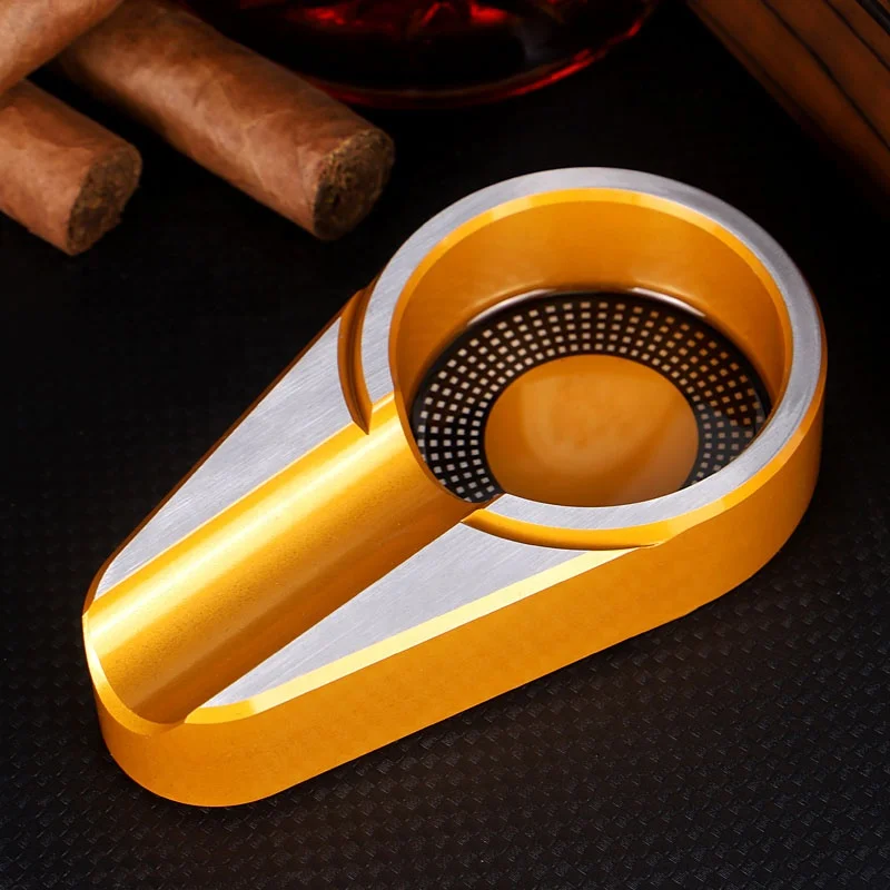 New design product smoking gadgets smoke shop luxury cigar accessories Alloy Cigar cigarette  Ashtray