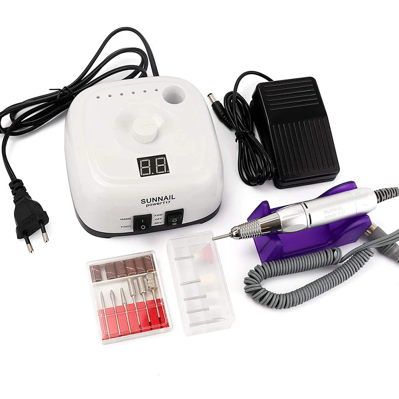 professional 60w High Speed nail sander nails e-file manicure 35000 rpm micromotor strong nail drill machine