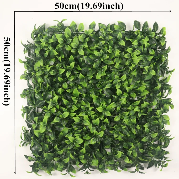 Factory Price Plastic Fake Hedge Garden Fence Boxwood Panel Green Wall Artificial Wall Grass For Indoor Outdoor Decoration