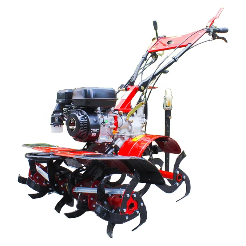 Multifunctional 7hp diesel  front rotary cultivator with gear transmission and 3 forward 1 Reverse for high performance