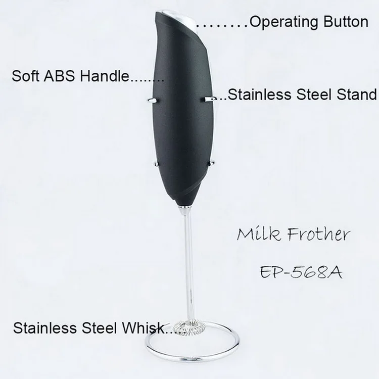 Automatic Electric Milk Frother Handheld Coffee Whisk Mini Milk Foam