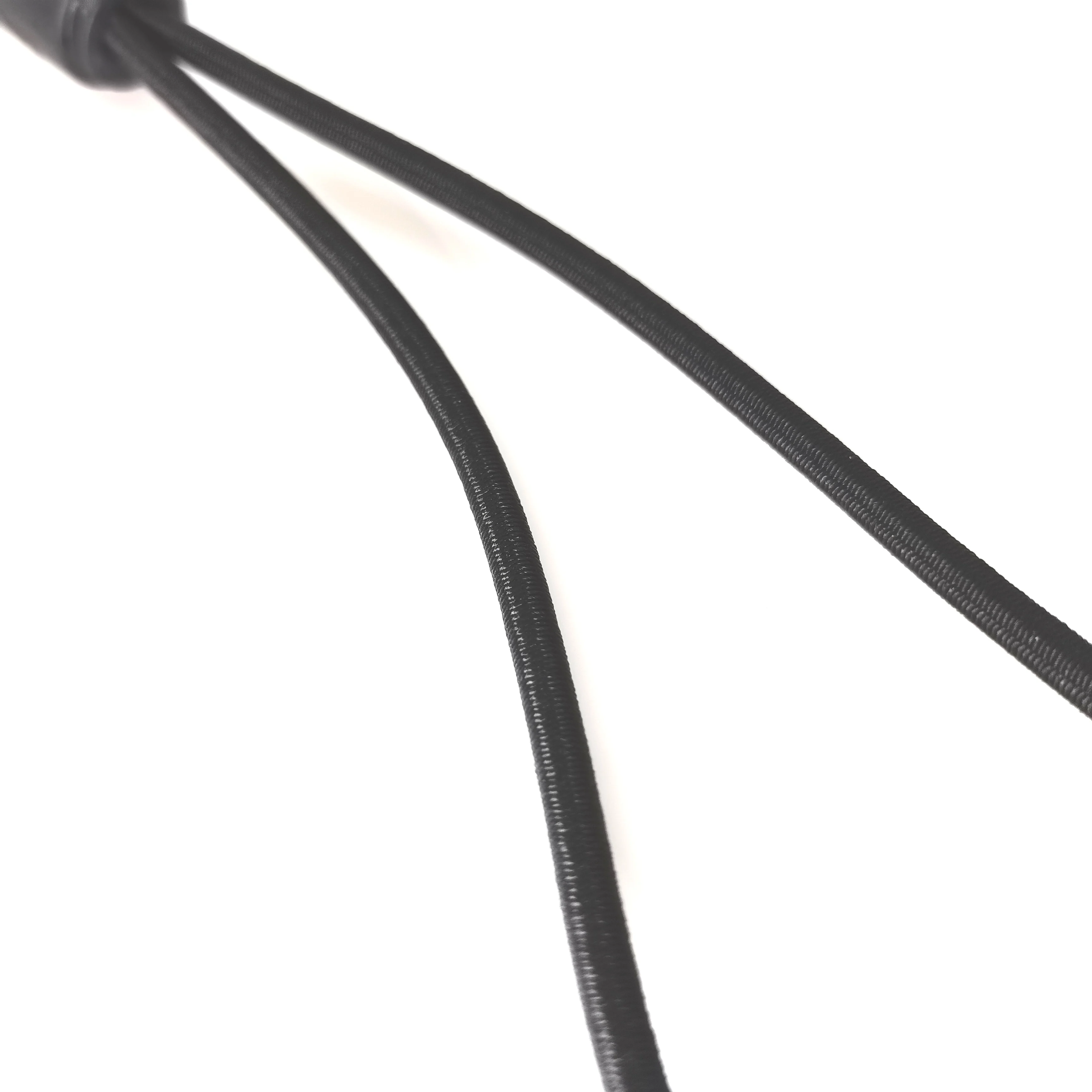 Высококачественный сверхпрочный эластичный шнур черного цвета, полиэфирный шнур, банджи-шнуры