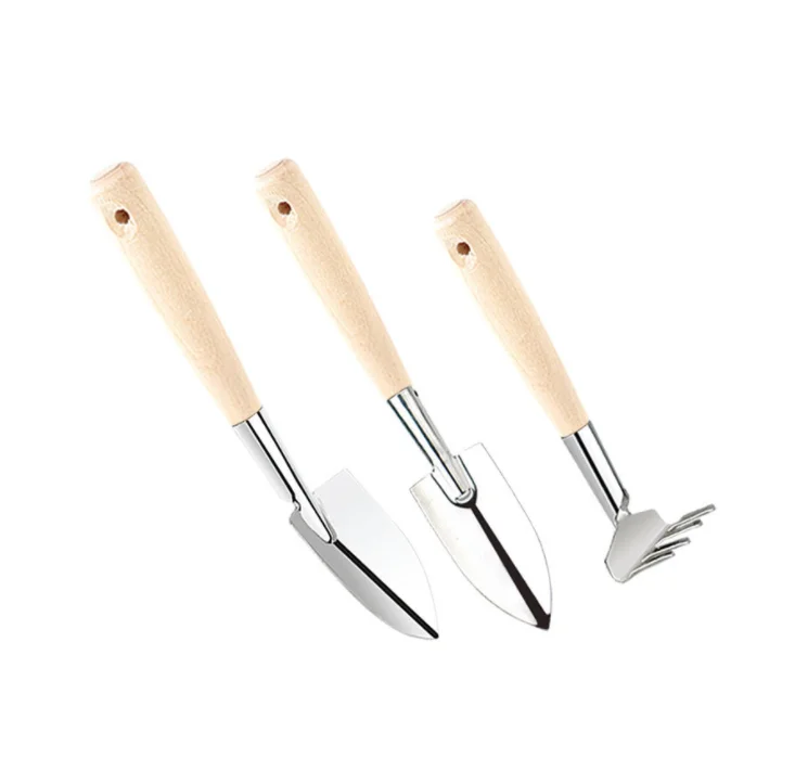 Children planting tools garden gardening three-piece set small shovel small shovel small rake factory spot wholesale