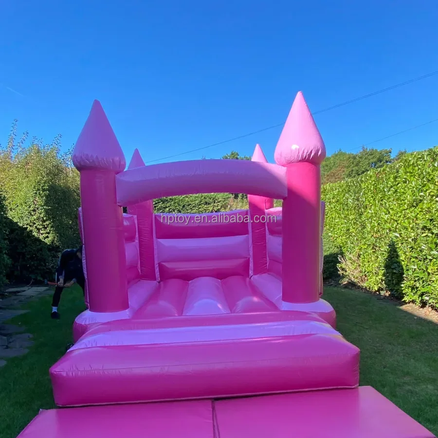 Pink pastel Inflatable Bouncy Castle bounce house party jumpers inflatable bouncer