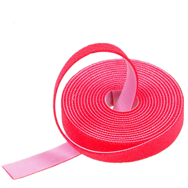 Durable wrap binding strap back to back hook and loop tape