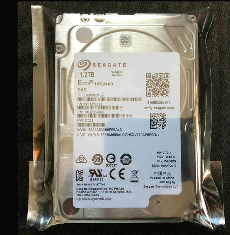 Seagate Exos 10e2400 st1200mm0129 1.2tb 2.5 inch SAS 10k 12gb/s 256mb Hard Drive hard disk