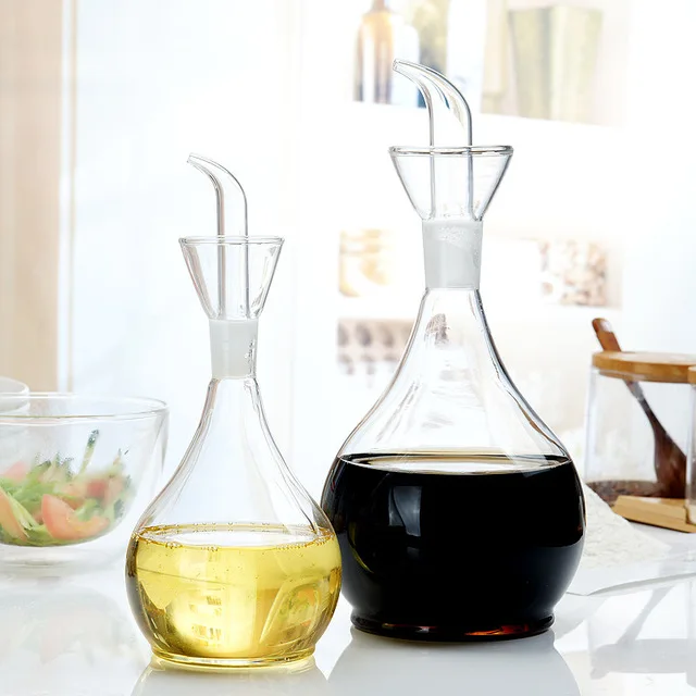 
Glass oil pot Storage bottles for cooking oil and vinegar glass dispensers for kitchen oil POTS 