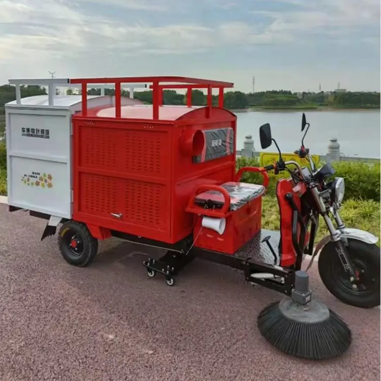 park road cleaning sweeper vacuum leaf cleaner electric parking lot sweepers