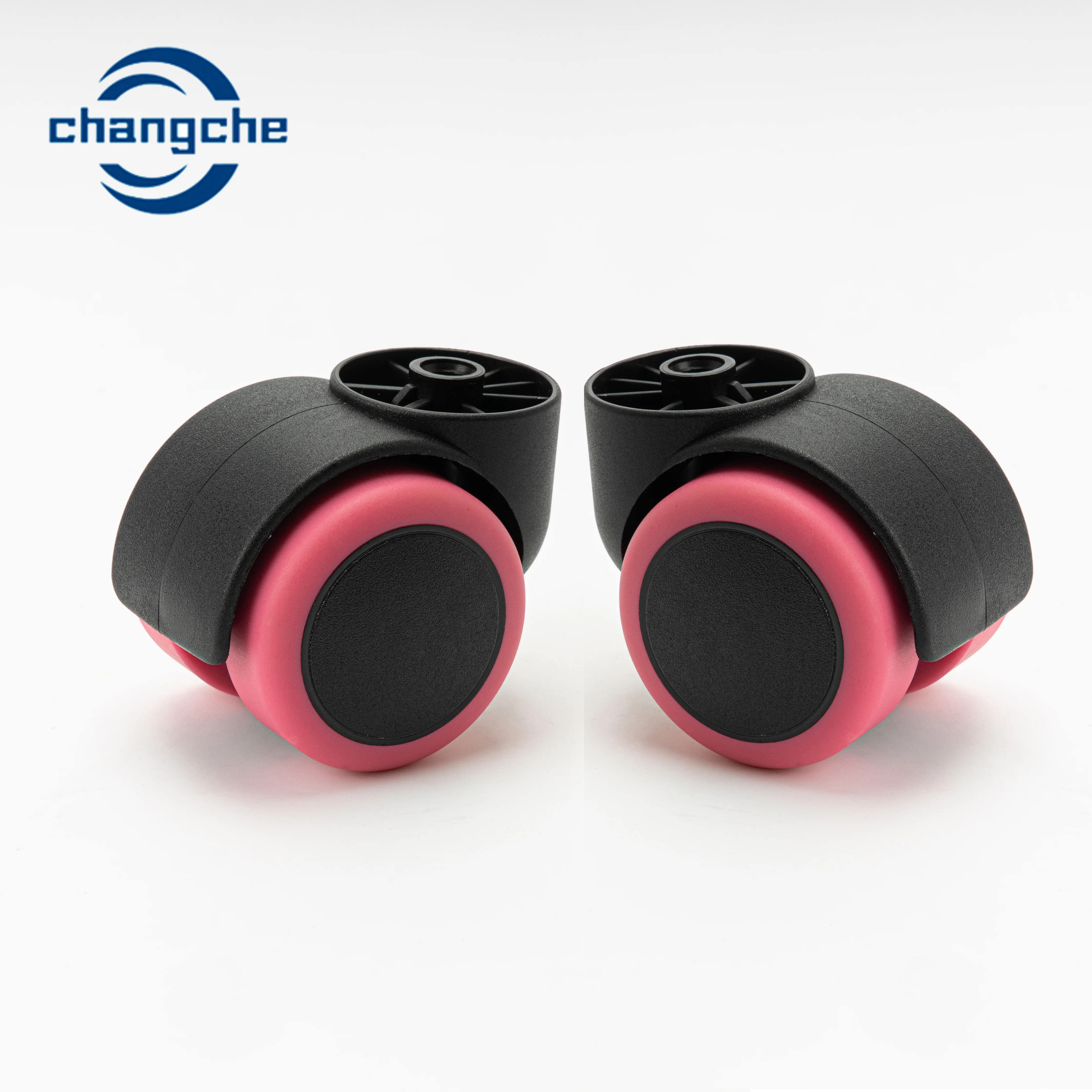 Black Caster Wheels Fixed Caster PVC PU Material Wheel