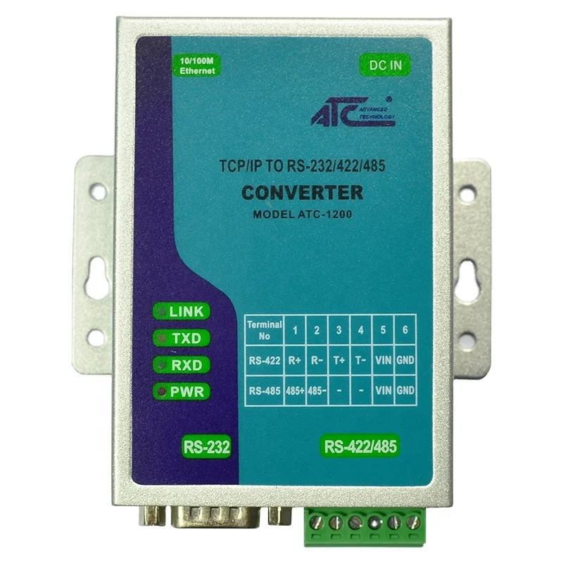 Ethernet для RS232/RS422/RS485 адаптер (ATC-1200)