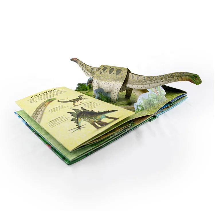 Children Early English Education 3D Board Book Custom Board pop-up Board Books Printing