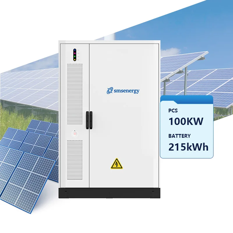Smsenergy 215kWh ESS High Voltage Commercial Industrial Cabinet Battery Container 100kW System Bess Solar Energy CAN