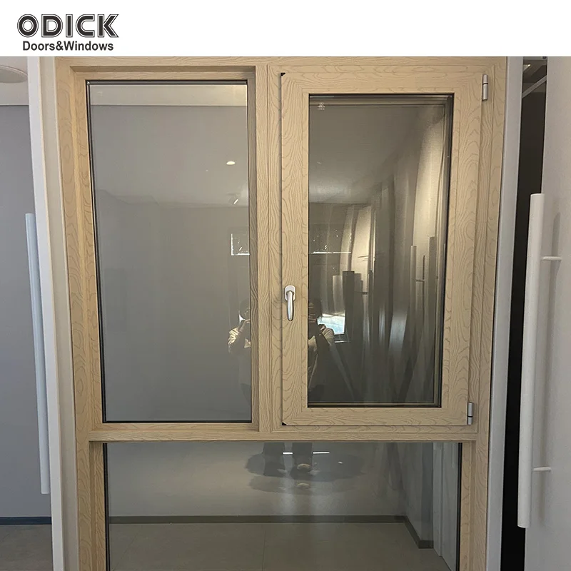 Odick Aluminum Hurricane Impact Windows Waterproof Glass Windows Energy Efficient Casement Window