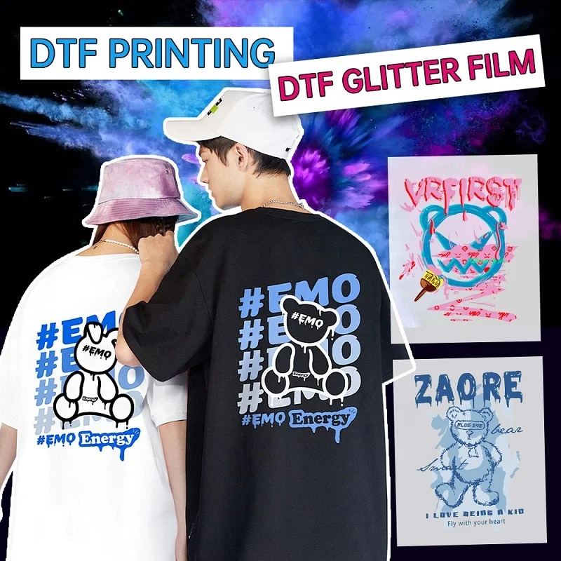 Customized DTF Film Roll 60cm DTF Transfers Designs Ready To Press
