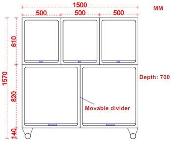 Yishanghe Factory Supply Durable Modular Cage Veterinary 5 Doors Stainless Steel Dog Cage for Animal Clinic