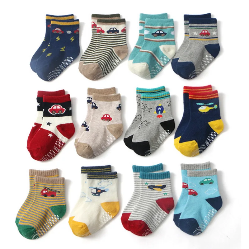 New born Toddlers Babys Socks Boy Casual Girl Tube Child Kids Anti-slip Cartoon Breathable Cotton Socks For Children Baby Socks