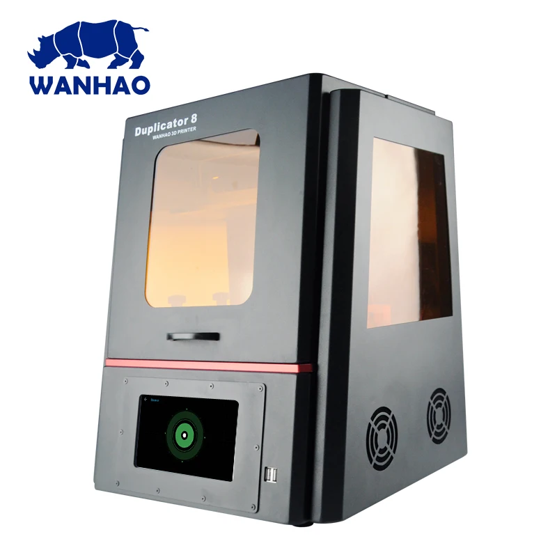 WANHAO bigger D8 Resin Jewelry Dental 3D Printer , Cheap Personal desktop DLP LCD 3d printer with 500ml resin