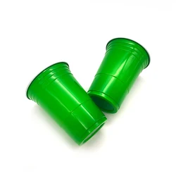 Custom 16 oz Disposable Plastic Double-color Cups Coffee Cup