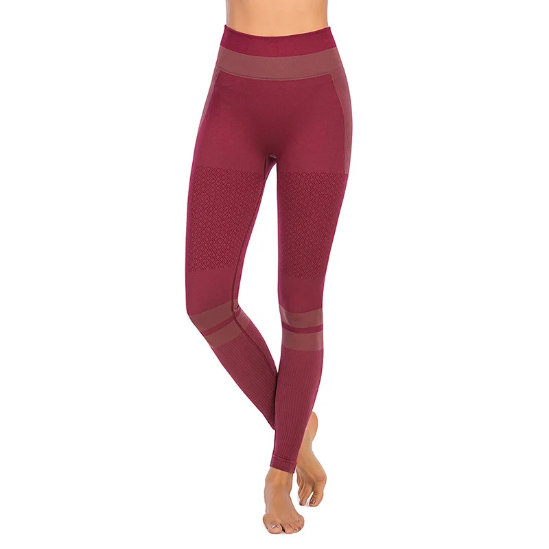 
Womens High Waist Mesh Reflective Gym Fitness Yoga Pants with Zipper Pocket Fitness pants wholesale 