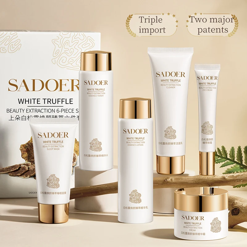 OEM SADOER White Truffle 6 Piece Moisturizing Niacinamide Firming Brightening Skin Care Set