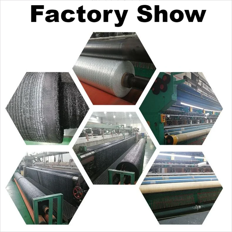 100% HDPE Shadow Mesh with Dark Green, Black, White Color Mesh Shade Net