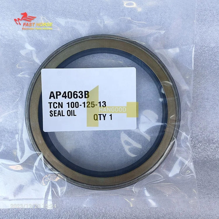 Hangood AP4063B TCN 100*125*13 сальник для HD700-5/7 SH200 LS2800FJ гидравлический насос Поворотный двигатель резиновое уплотнение