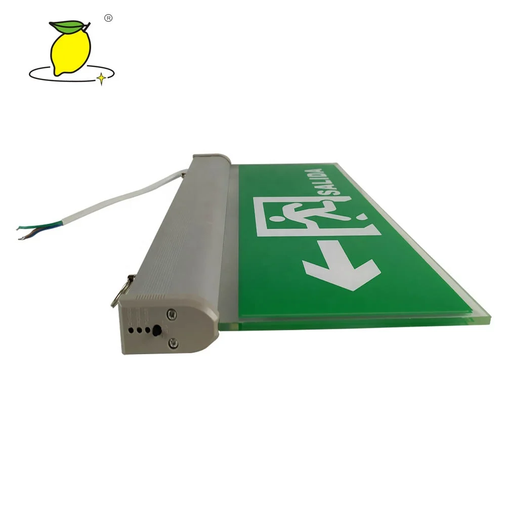 4mm Acrylic LED Emergency led exit sign light plate