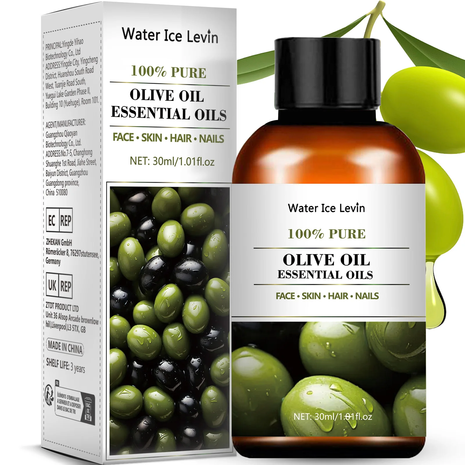 New multi-purpose skincare natural moisturizing olive body oil massage essential oi