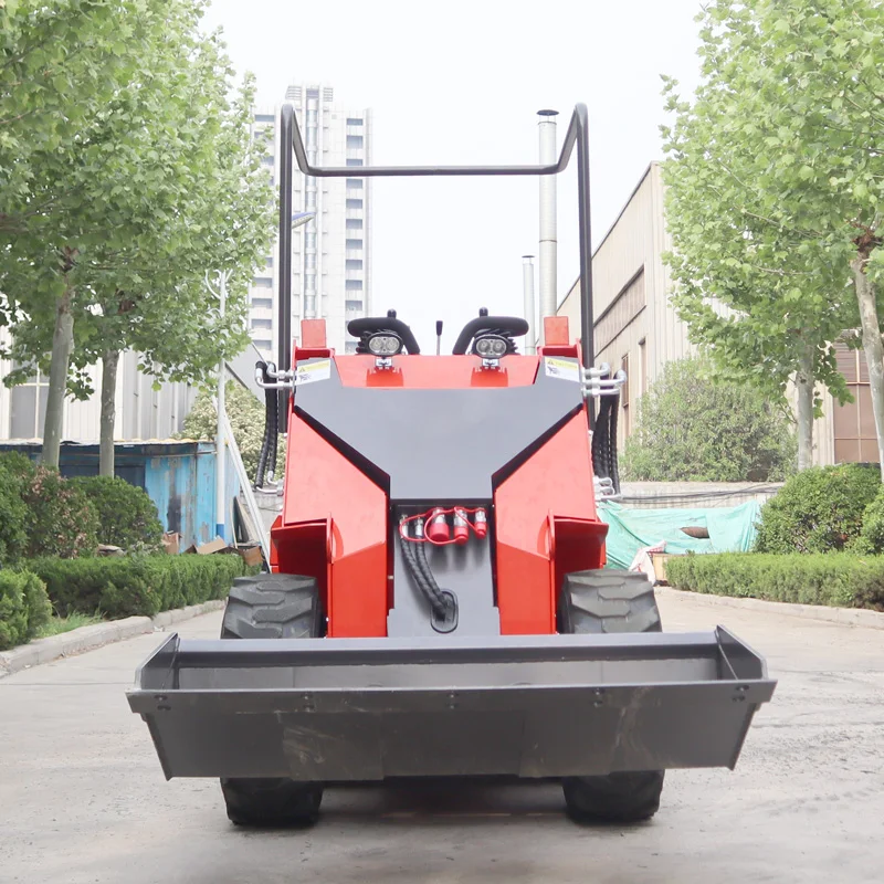 Free Shipping mini skid steer loader stump grinder Snow Blower 400KG 500KG Loader Kubota Diesel Engine skid steer loader Mini