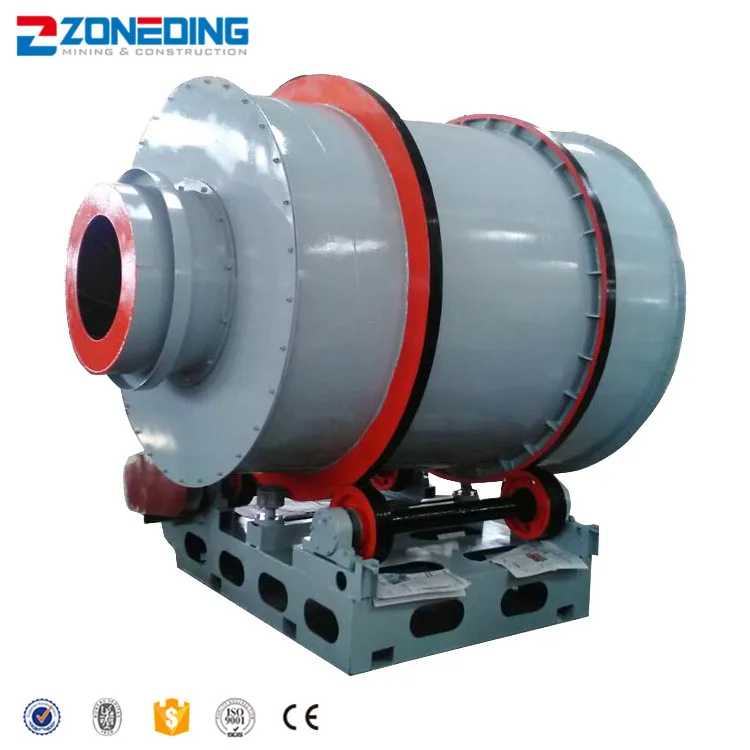 Hot selling electric 3-pass rotary drum dryer mining/sand drying machine