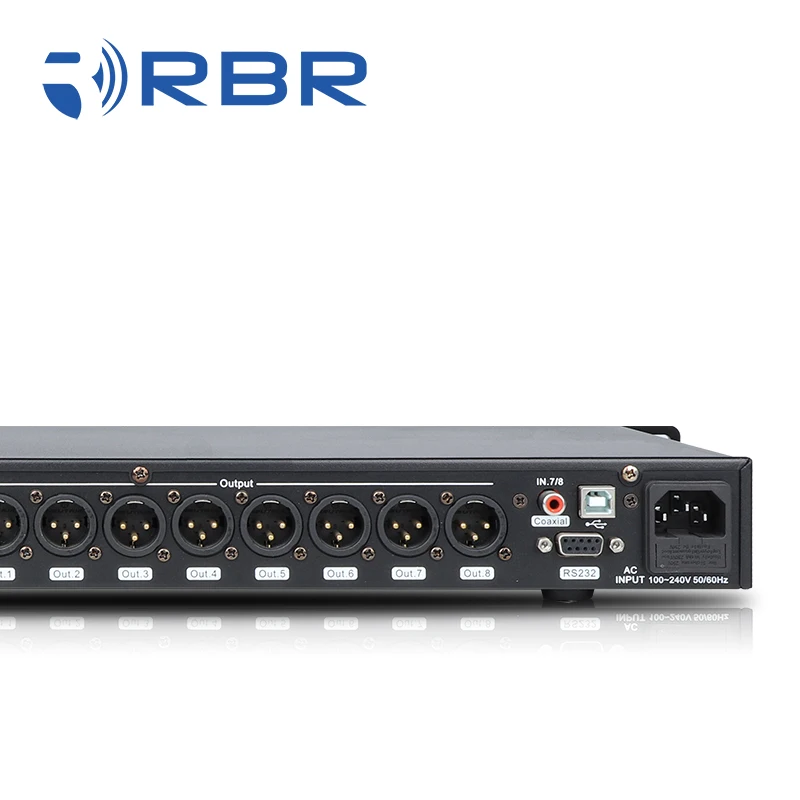 Touchable display design b2008 8in*8out digital speaker processor with Matrix connection
