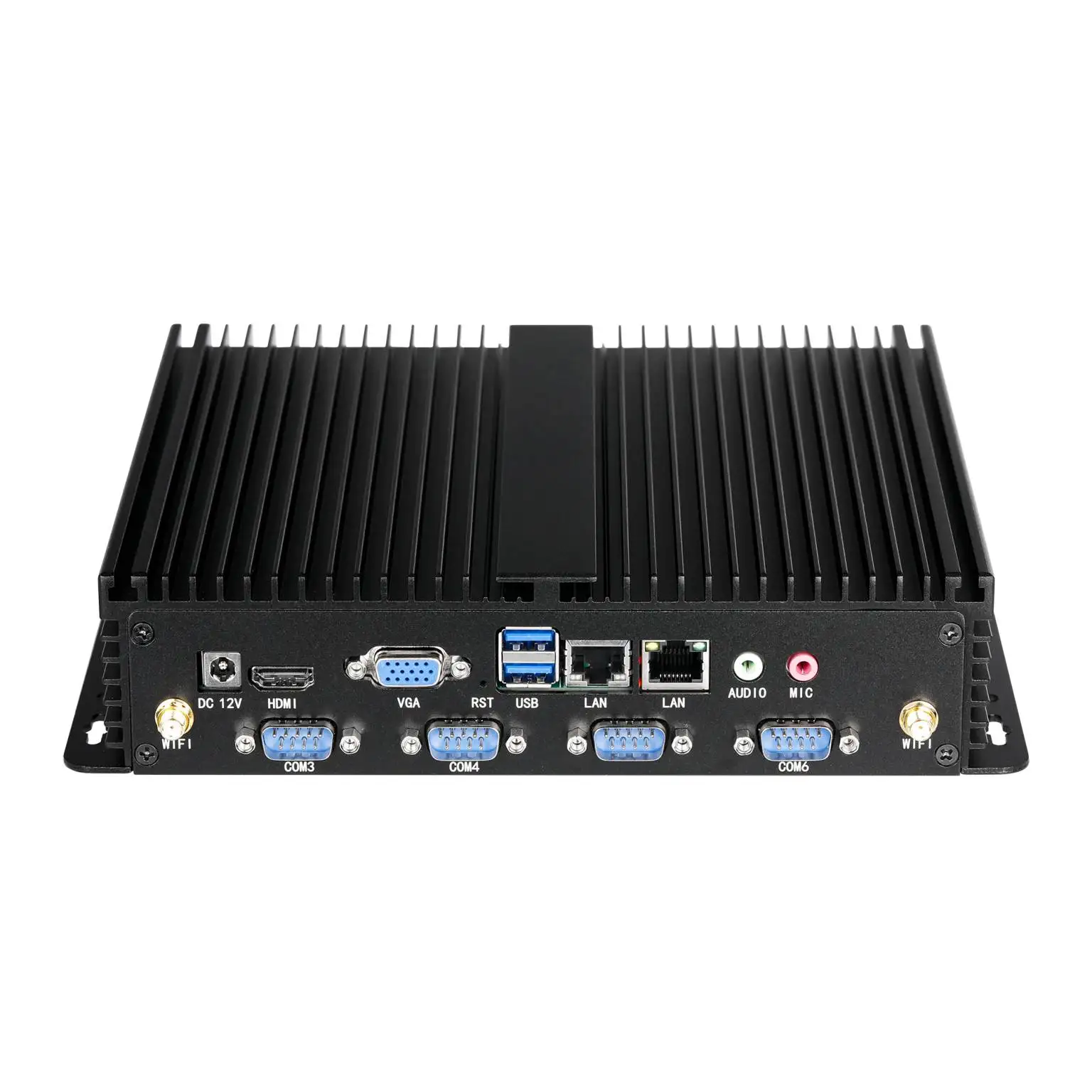 Industrial control embedded PC dual network 6port J1900 fanless low power mini computer