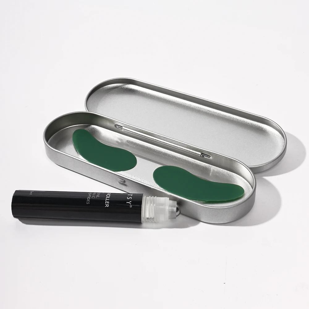 Steel Roller Ball Applicator Under Eye Roller Ball And Care Set Eye Mask Eco Silicone Pads Reusable Eye Patch