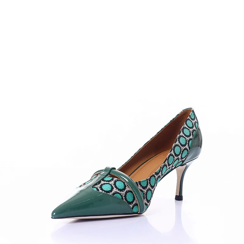 Европейский и американский цвет, пикантные, с металлической пряжкой, заостренный носок, новый тонкий каблук, высокий каблук