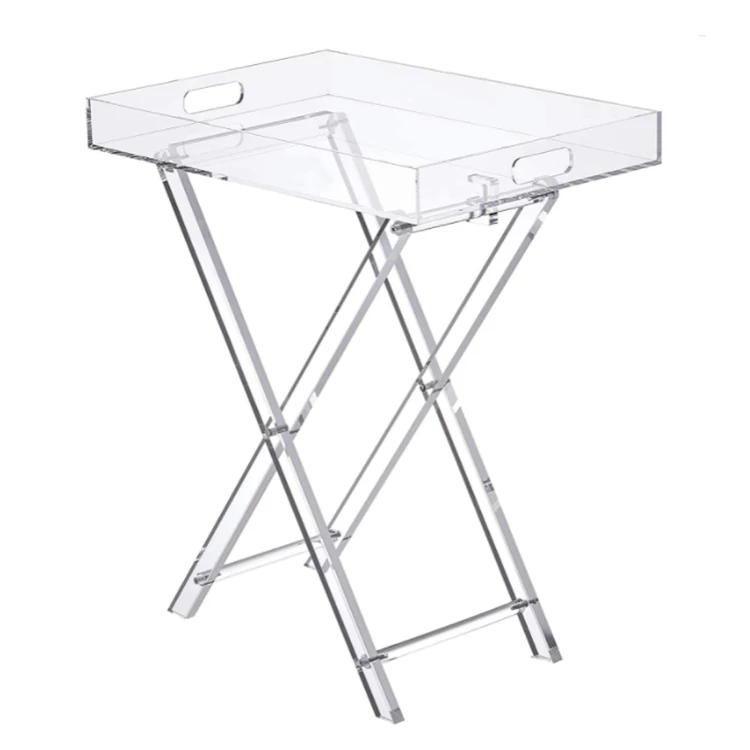 Акриловый складной столик-поднос журнальный столик акриловый стол Прозрачный современный для дома